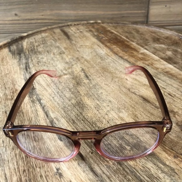 BP. Nordstrom Round pink Ombré Blue Light Glasses - Picture 2 of 4